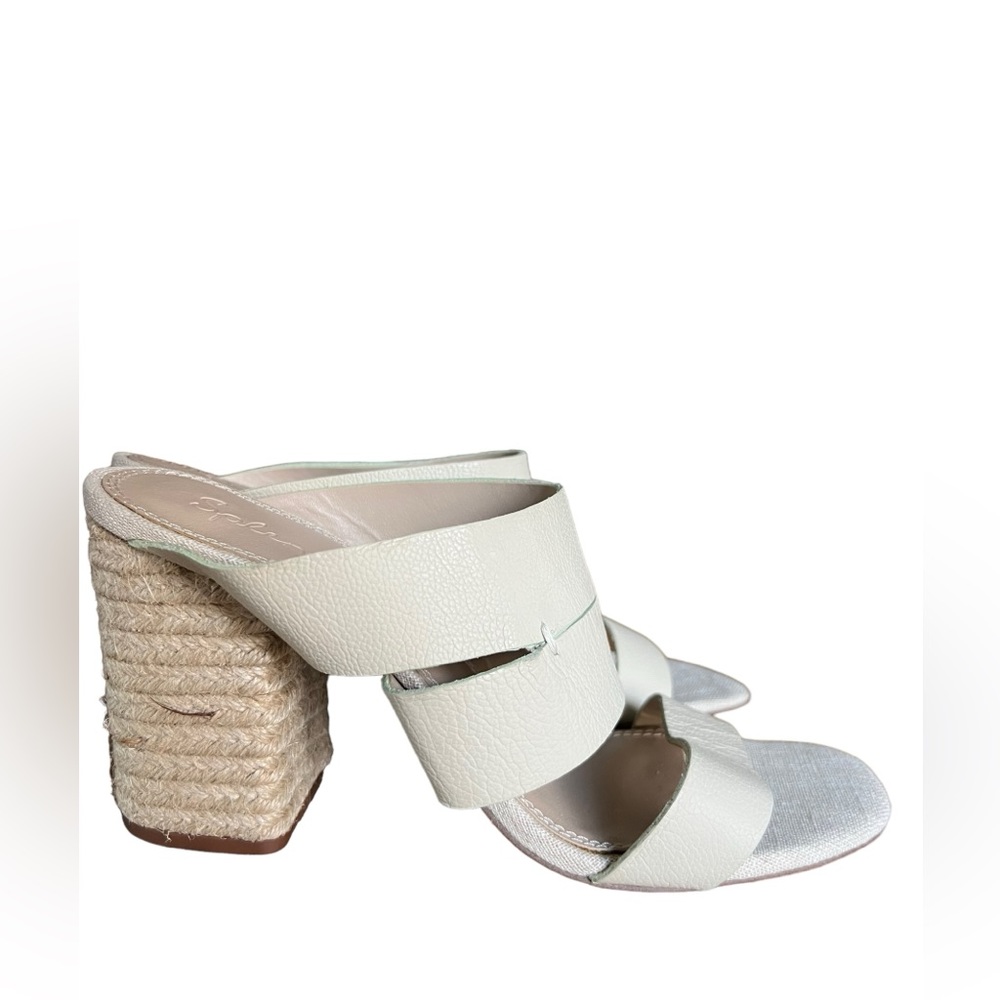 Splendid Women's Ivory Myle Leather
Mule Sandals Shoes Size 10 NWOT‎